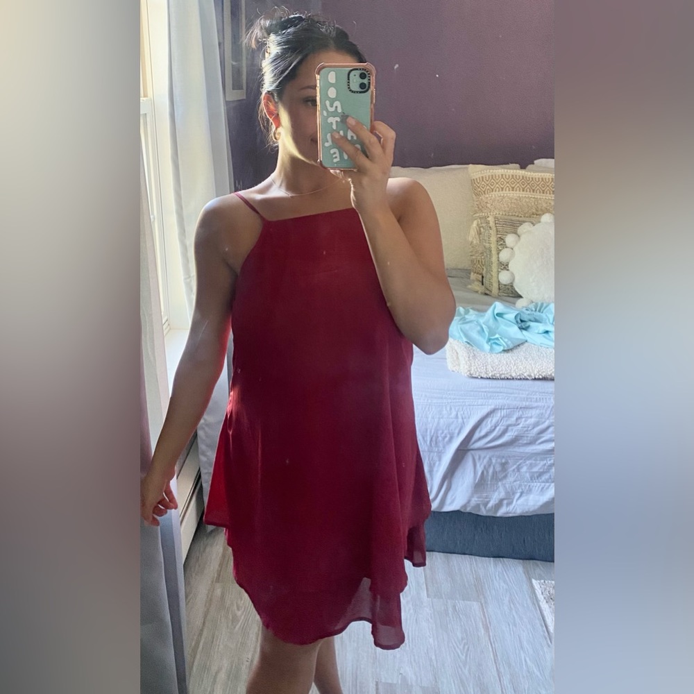 Red elegant dress